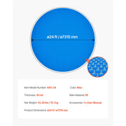 Load image into Gallery viewer, Amocart Solar Pool Cover with Bubble & PE Material Daytime Heat Absorption Nighttime Heat Retention Heat Retaining Solars Cover