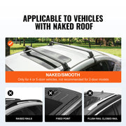 Load image into Gallery viewer, Amocart 155LBS Roof Rack Crossbar Adjustable Aliuminum Roof Rail Crossbar Retractable Baggage Luggage Carrier Top Roof Crossbar