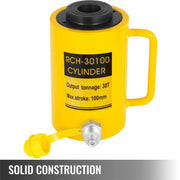 Load image into Gallery viewer, SucceBuy 20/30/60T Hollow Hydraulic Cylinder Jack 50/100mm Plunger Ram Hydraulic Solid Cylinder Hydraulic Jack for Car/Van/Boat