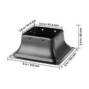 Bild in Galerie-Viewer laden, Amocart 4x4 Post Base Internal 3.6"x3.6" Heavy Duty Powder-Coated Steel Post Bracket for Deck Porch Handrail Railing Support
