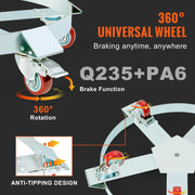 Load image into Gallery viewer, SucceBuy 1250lbs Drum Dolly Cart 55 Gallon Caddy Barrel Dolly Hand Truck with 5 Swivel Casters Wheel for Warehouse Drum Handling - AMOCART