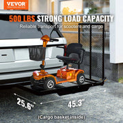 Charger l'image dans la visionneuse de galerie, Amocart Hitch Mount Cargo Carrier Hitch Cargo Rack with Folding Ramp 500LBS Mobility Scooter Carrier Fit 2" Hitch Receiver
