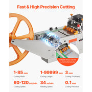 Bild in Galerie-Viewer laden, SucceBuy Automatic Webbing Cutting Machine Hot Cold Ribbon Cutting Machine with Adjustable Temperature LCD Display for Shoelaces