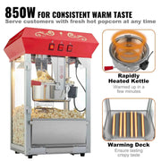 Load image into Gallery viewer, Amocart 8/12Oz Electric Popcorn Maker Commercial Popper Machine Automatic Corn Cookware with Scoop Spoon SUS304 Heating Tube