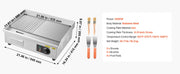 Charger l'image dans la visionneuse de galerie, SucceBuy Plancha Électrique Commerciale 50-300°C Température Réglable, Gril Plat de Comptoir en Acier Inoxydable pour Steak, Crêpes