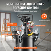 Load image into Gallery viewer, SucceBuy 10L/15L/20L/30L Spray Paint Pressure Pot Stirring Pot Tank Adjustale Pressure Pressure Pot Paint Tank Spray Gun - AMOCART