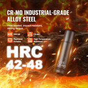 Load image into Gallery viewer, Amocart Drive Impact Socket Set Deep & Shallow Socket Set Cr-Mo Alloy Steel Auto Repair EasytoRead Size Markings Storage Case