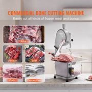 Load image into Gallery viewer, Amocart Commercial Electric Meat Bone Saw Machine 1500W Stainless Steel Blade Bone Bandsaw Machine Workbench Countertop Bone