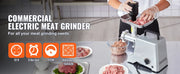 Bild in Galerie-Viewer laden, Amocart Electric Meat Grinder 5 Lb/Min Industrial Meat Mincer with Blade Grinding Plate Sausage Stuffing Blade and 3 Tubes