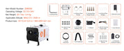 Load image into Gallery viewer, Amocart 2/8KW Diesel Heater 12V/24V All in One Diesel Air Heater with Bluetooth Display Screen&CO Alarm Fit for Vehicle Outdoor