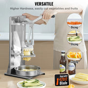 Load image into Gallery viewer, SucceBuy Commercial French Fry Cutter with 4 Replacement Blades Lemon Potato Cutter for French Fries with Extended Handle - AMOCART