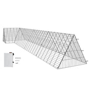 Load image into Gallery viewer, SucceBuy Chicken Tunnels 157.5 x 39.4 x 24.2 in Chicken Tunnels for Yard Portable Chicken Tunnels for Outside Corner Frames