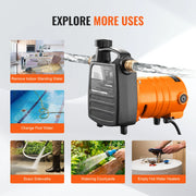 Charger l'image dans la visionneuse de galerie, Pompe de transfert d'eau en fonte SucceBuy 115V AC 1600 GPH 1/2 CV Portable pour Jardin, Récupérateur d'eau de pluie, Étang, Spa, Vidange d'aquarium