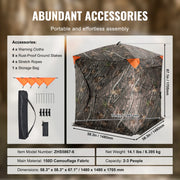 Charger l'image dans la visionneuse de galerie, Amocart Hunting Blind, 270° See Through Ground Blind, 2-3 Person Pop Up Deer Blind for Hunting with Carrying Bag, Portable Tent