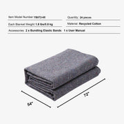 Load image into Gallery viewer, Amocart 12/24Packs Moving Blanket Recycled Cotton Heavy Duty Packing Shipping Mover Pads for Protect Furniture Floor Appliances