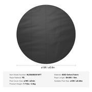 Load image into Gallery viewer, Amocart 18/15Ft Round Pool Cover Solar Covers for Above Ground Pools Safety Pool Cover with Drawstring Design Black