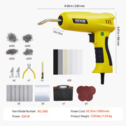 Load image into Gallery viewer, Amocart Plastic Welding Kit 220W Plastic Welder Gun w/ 800/1200 PCS Hot Staples Professional Hot Staple Welding Gun for Repair
