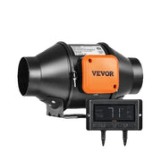 Load image into Gallery viewer, SucceBuy Inline Duct Fan Quiet EC-motor Ventilation Exhaust with Temperature Humidity Controller for Cooling Booster Grow Tents