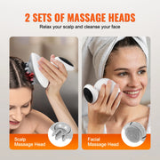 Bild in Galerie-Viewer laden, SucceBuy Electric Scalp Massager Rechargeable Head Massager Hair Growth Waterproof Portable Kneading Electric Scalp Scratcher