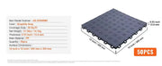 Charger l'image dans la visionneuse de galerie, SucceBuy Garage Tiles Interlocking 12in 25/50Pcs Garage Floor Covering Tiles Non-Slip Double-Sided Texture for Garages Repair