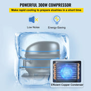 Bild in Galerie-Viewer laden, Amocart 6L/1.6 Gal Commercial Slushy Machine 300W 25 Cups Single-Bowl Stainless Steel Margarita Smoothie Frozen Drink Maker