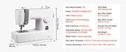 Bild in Galerie-Viewer laden, Amocart Computerized Sewing Machine 18/60/200 Stitch Applications LED Screen Foot Pedal and LED Light Heavy-Duty Metal Frame