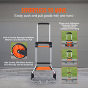Load image into Gallery viewer, SucceBuy 275/309 lbs Folding Hand Truck Portable Unity Cart Dolly with Telescoping Handle and Binding Rope for Moving Warehouse