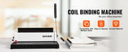 Load image into Gallery viewer, Amocart Coil Spiral Binding Machine Manual Book Maker 34-Holes Binding 120 Sheets Punch Binder Adjustable Coil Binding Spines