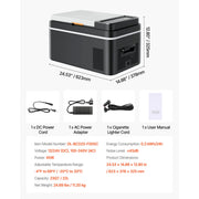 Load image into Gallery viewer, SucceBuy 15L - 55L Car Refrigerator Mini Fridge Freezer Portable Compressor Cooler DC 110-240V Ice Box for Camping RV Travel