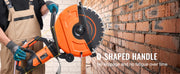 Load image into Gallery viewer, SucceBuy Electric Concrete Saw 16 in 3200 W 15 A Motor Circular Saw Cutter with Max. 6 in Adjustable Cutting Depth Wet Disk Saw