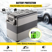Load image into Gallery viewer, Amocart 20L 22L 35L 45L 55L Car Refrigerator Mini Fridge Freezer Portable Compressor Cooler 12/24V DC 110-240V Ice Box