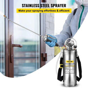 Load image into Gallery viewer, Amocart 4-12L Hand Powered Sprayer Stainless Steel Watering Spraying Sprinkling Atomizer Pump Home Ground Garden Cleaning Sprayer