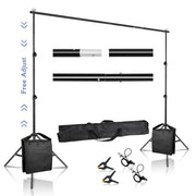 Load image into Gallery viewer, 2.6x3M/8.5x10ft Photo Video Studio Backdrop Background Stand, Adjustable Telescopic Background Support System with Carry Bag