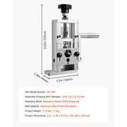 Bild in Galerie-Viewer laden, Amocart Aluminum Alloy Frame Manual Wire Stripping Machine 0.06-1 in Hand Crank or Drill Powered for Scrap Copper Recycling