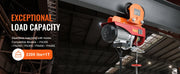 Load image into Gallery viewer, Amocart Electric Hoist Manual Trolley 2200 lbs/1T Capacity for PA200 PA250 PA300 PA400 PA500 Push Beam Trolley with Dual Wheels