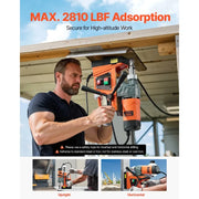 Bild in Galerie-Viewer laden, SucceBuy 11PCs Magnetic Drill Motor 1.6 in 1450W Boring Diameter 850RPM Speed 2810 lbf Portable Electric Mag Drill Press