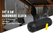 Load image into Gallery viewer, Amocart Welded Wire Fence Vinyl Coated Chicken Rabbit Mesh 1"x1" 16 Gauge 24"x50'/24"x100'/36"x50' Black Hardware Cloth & Mesh