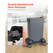 Load image into Gallery viewer, Amocart 200lbs Trash Can Dolly Slim Roller Base with 4 Lockable Wheels Rolling Plastic Bin Barrel Cart Fit 16/23 Gal Containers