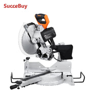 Load image into Gallery viewer, SucceBuy Sliding Compound Miter Saw 12-Inch Blade 15Amp Motor 60-Tooth Corded Double Bevel Sliding Miter Saw LED Alignment