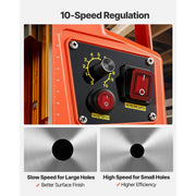 Load image into Gallery viewer, Amocart Magnetic Drill Press Portable Mag Drill Press Adjustable Speed for Metal Surface Industrial and Home Improvement Orange