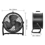 Bild in Galerie-Viewer laden, Amocart Floor Fans 3 Speeds High Velocity Heavy Duty Industrial Fan 4800 CFM 360° Adjustable Tilt for Gym Home Commercial Shop
