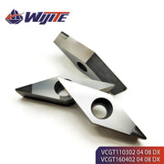 Load image into Gallery viewer, PCD insert VCGT110302 VCGT110304 08 VCGT160402 VCGT160404 08 Chip cutting tool for copper and aluminum non-ferrous metals vcgt