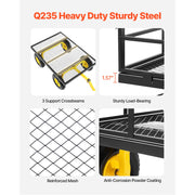 Load image into Gallery viewer, SucceBuy 1200Lbs Steel Garden Cart 2 in 1 Outdoor Metal Utility Wagon Yard Trailer w/ 13" All Terrain Tires Mesh Removable Sides