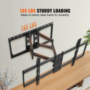 Bild in Galerie-Viewer laden, Amocart Full Motion TV Mount Fit for 26-90in TVs Swivel Tilt Horizontal Adjustment TV Wall Mount Bracket W/ Articulating Arms