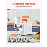 Load image into Gallery viewer, SucceBuy Electric Cheese Grater Salad Maker 200W Salad Shooter Electric Vegetable Slicer Shredder Chopper for Fruits with 5 Att