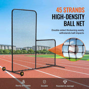 Load image into Gallery viewer, Amocart L Screen Baseball for Batting Cage 7x7 ft Softball Safety Screen Body Protector Portable Batting Screen with Carry Bag
