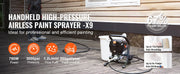 Load image into Gallery viewer, SucceBuy 750W 950W Airless Paint Sprayer 3000PSI High Efficiency Electric Airless Sprayer Handheld Paint Sprayers Home Interior