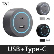 Bild in Galerie-Viewer laden, Wall power rail socket, kitchen aluminum expansion socket 40cm 50cm, built-in socket on countertop