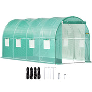 Bild in Galerie-Viewer laden, Customizable Amocart Walk-in Tunnel Greenhouse Galvanized Frame & Waterproof Cover 15x7x7/10x7x7/20x10x7/12x7x7