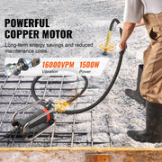 Load image into Gallery viewer, SucceBuy Electric Concrete Vibrator 1300W 16000 VPM 2HP Copper Motor Handheld Portable Pencil Remove Air Bubble and Level - AMOCART